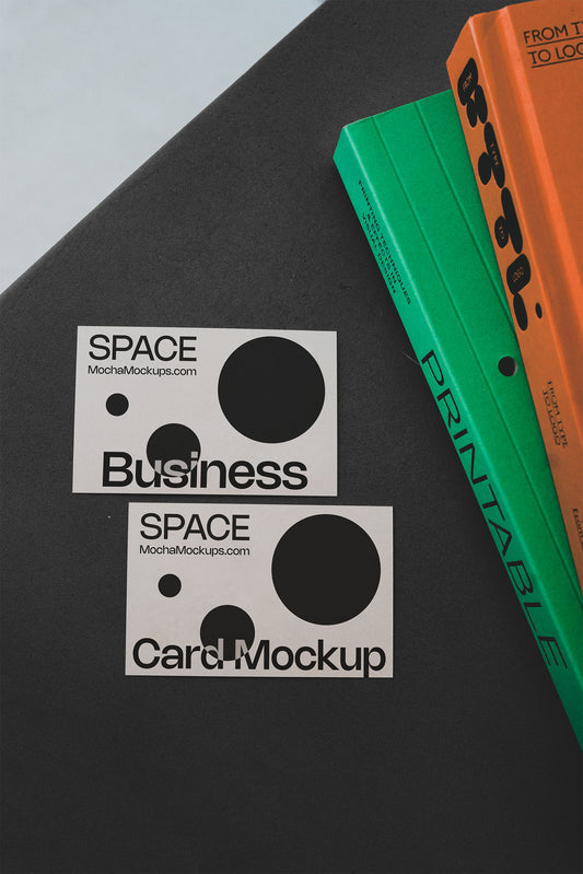 Space Business Card Mockup 05