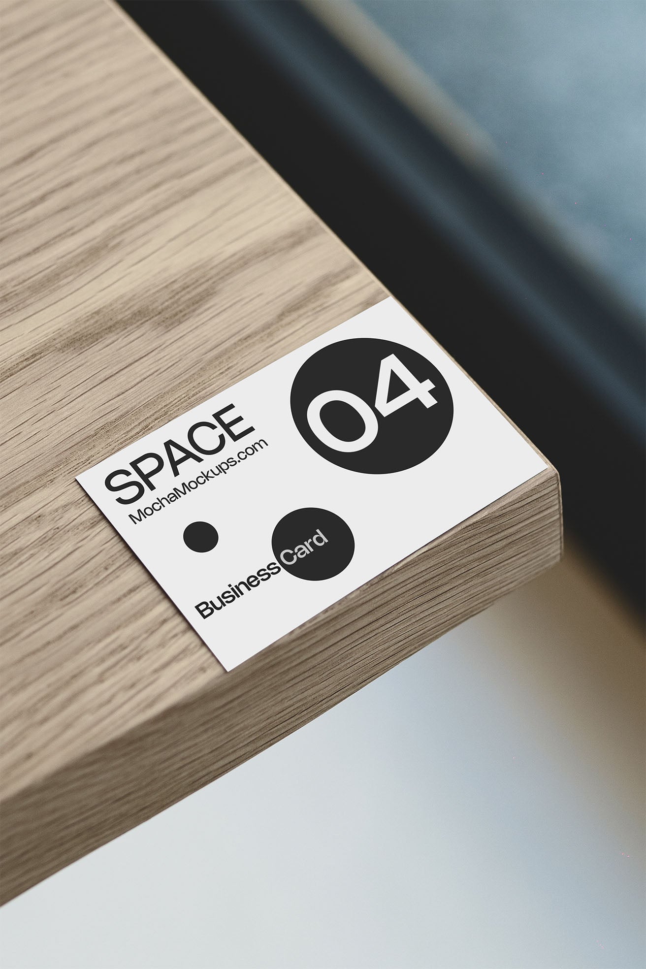 Space Business Card Mockup 04