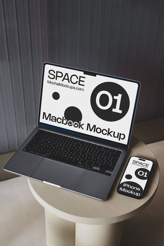 Space MacBook Mockup