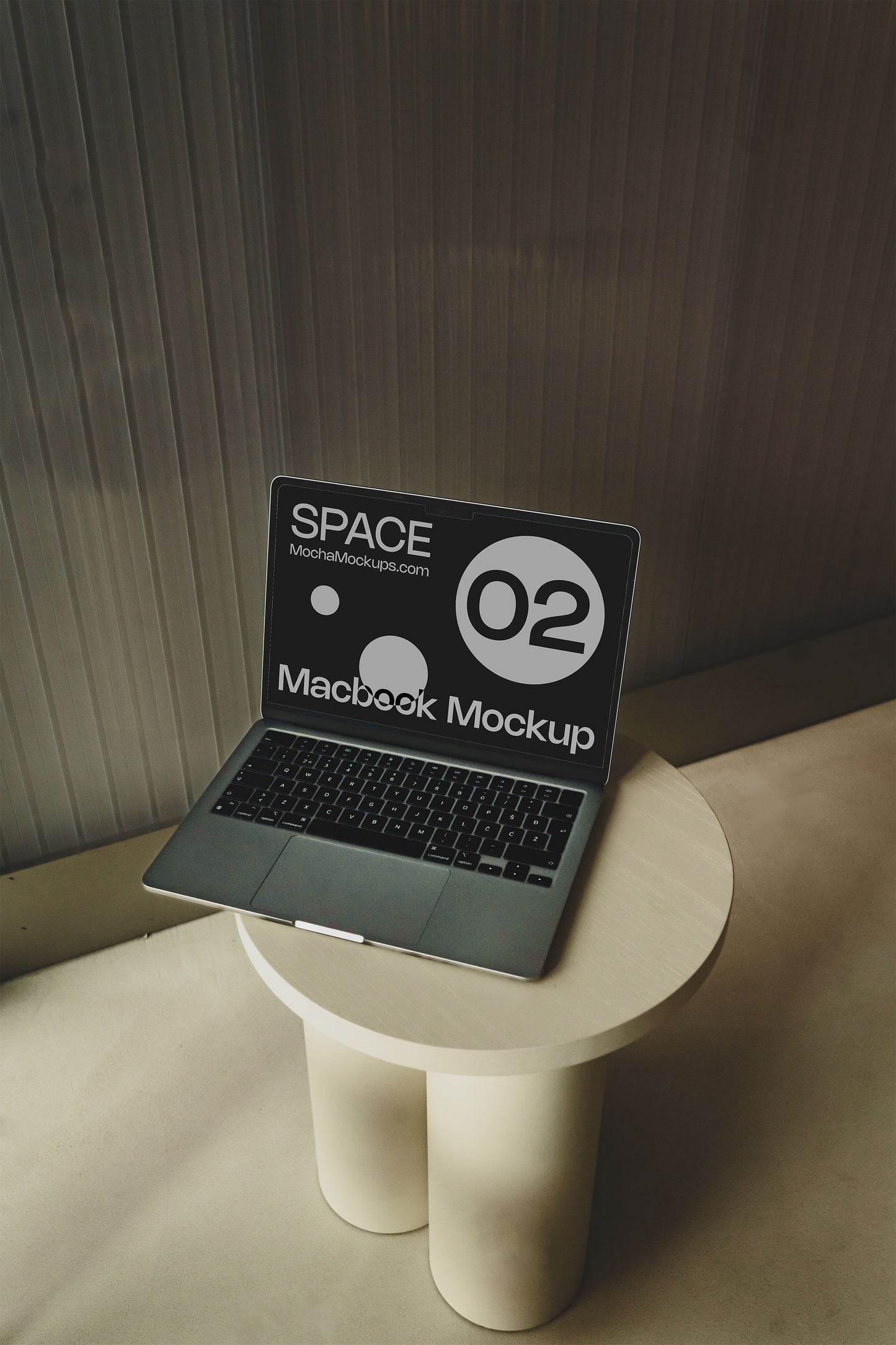 Space MacBook Mockup 02