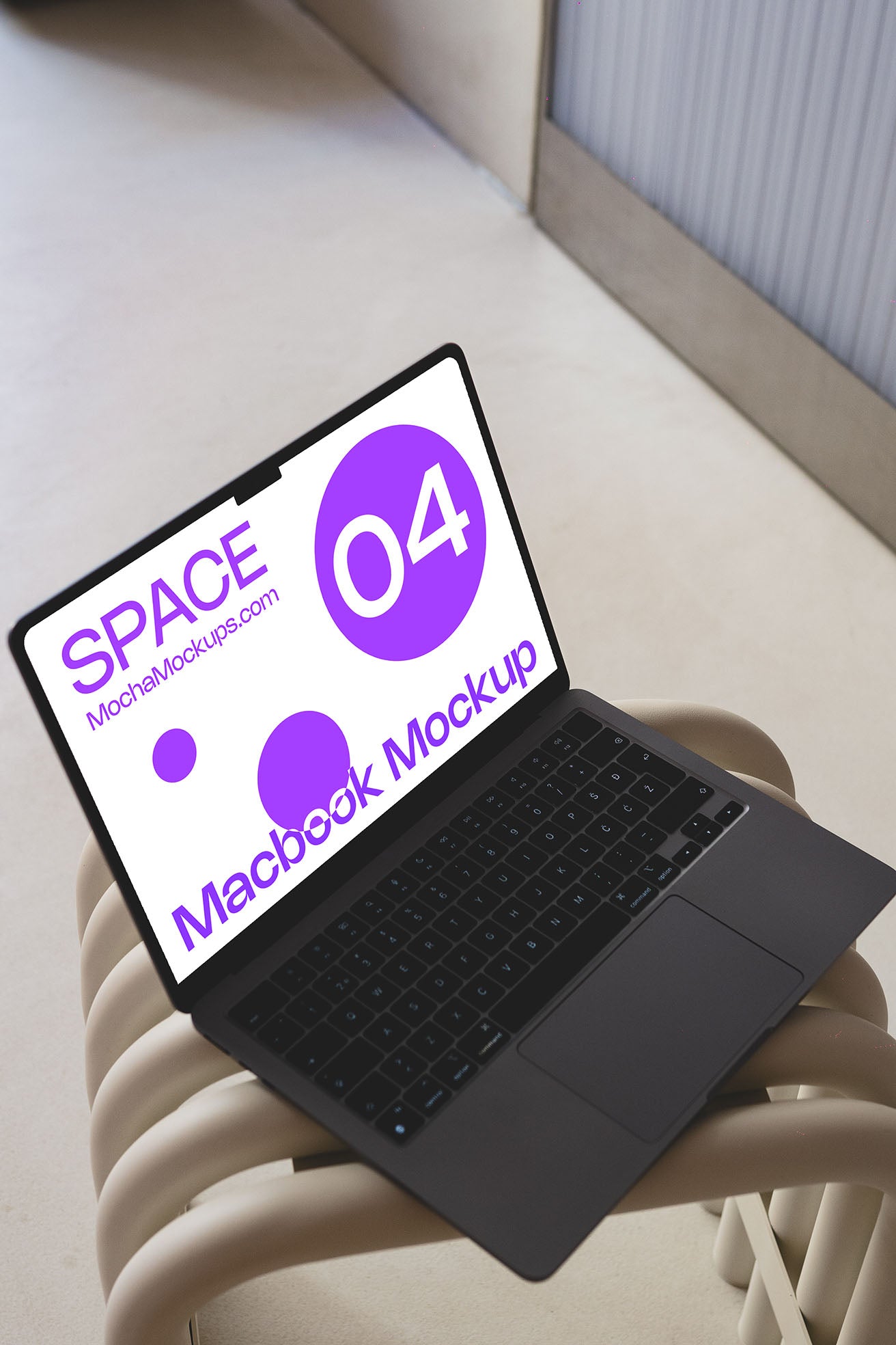 Space MacBook Mockup 04