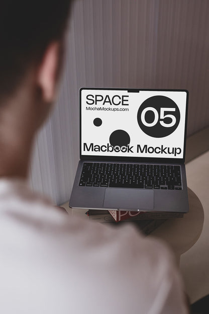 Space MacBook Mockup 05