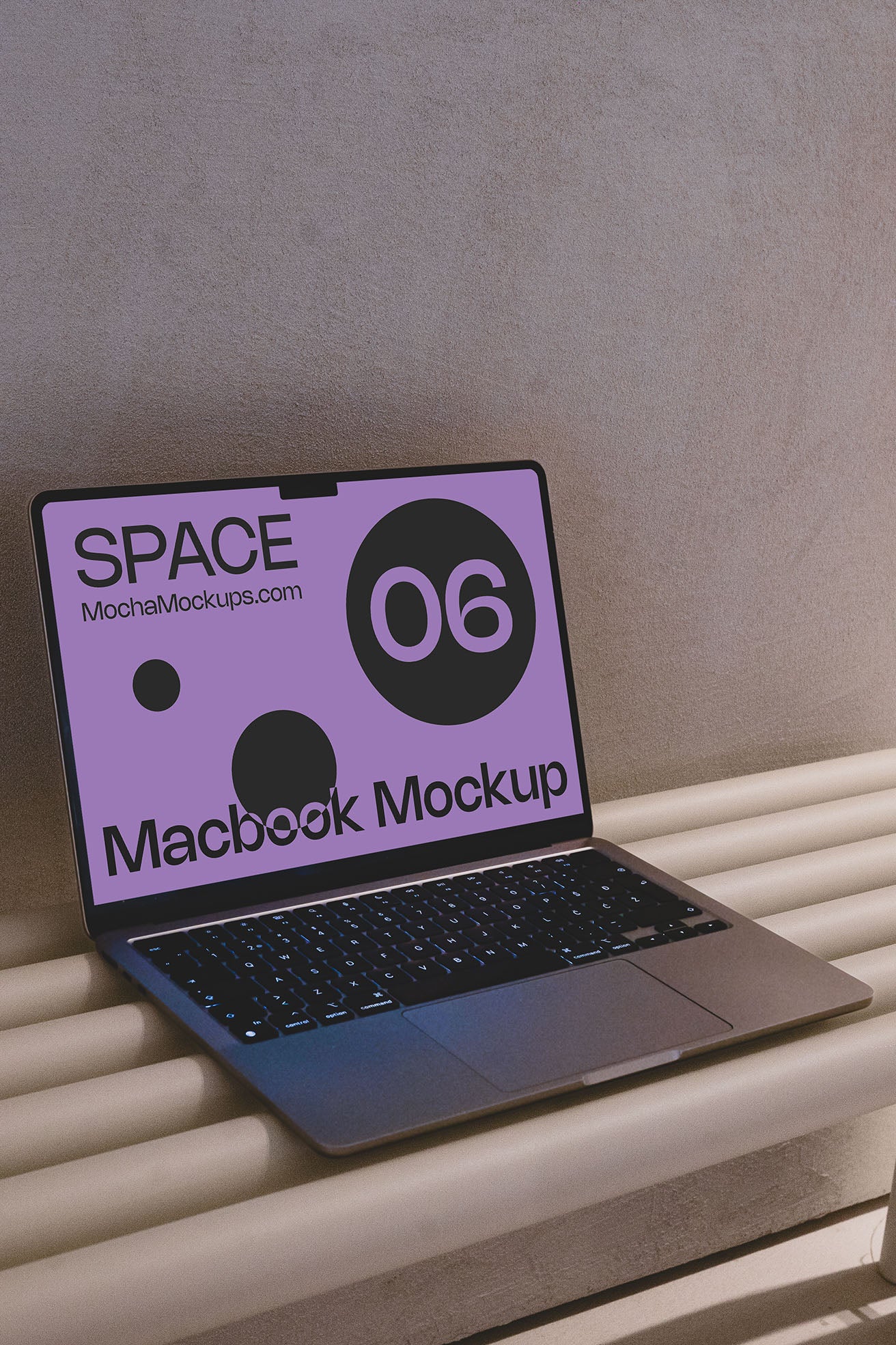 Space MacBook Mockup 06