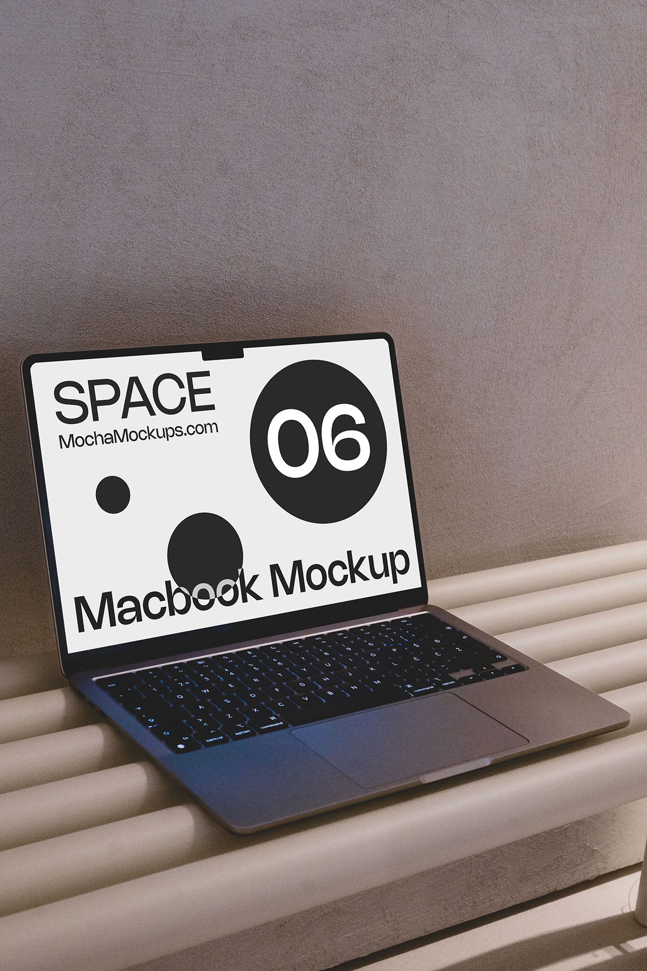 Space MacBook Mockup 06