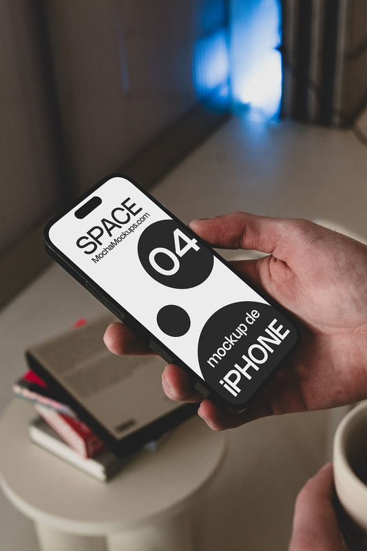 Space iPhone Mockup 04